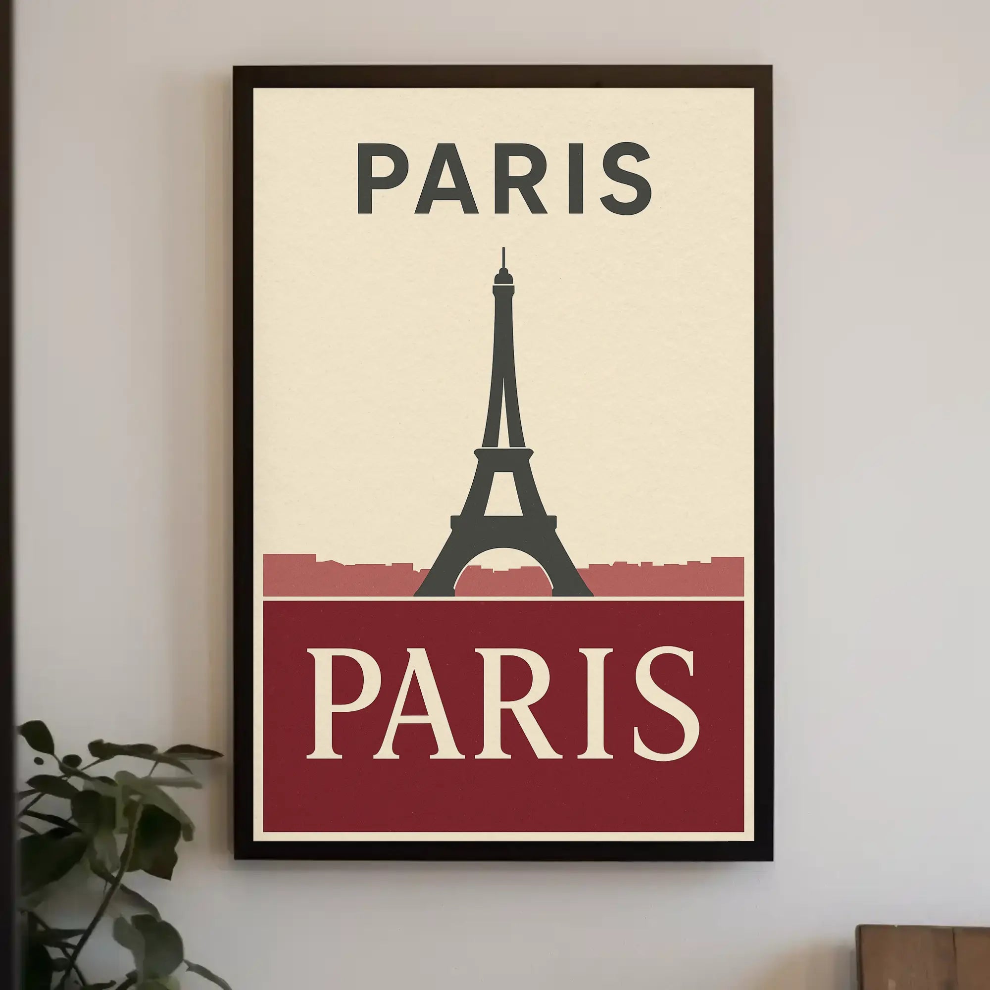 Eiffel Tower Paris Art Deco Travel Poster PosterGoat