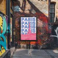 Eiffel Tower Paris Iconic Modern Travel Poster PosterGoat