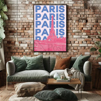 Eiffel Tower Paris Iconic Modern Travel Poster PosterGoat
