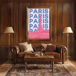 Eiffel Tower Paris Iconic Modern Travel Poster PosterGoat