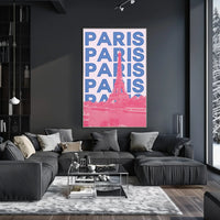 Eiffel Tower Paris Iconic Modern Travel Poster PosterGoat