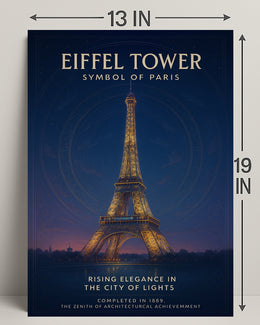 Eiffel Tower Paris Wall Art Print Decor PosterGoat