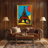 Eiffel Tower Pop Art Poster PosterGoat