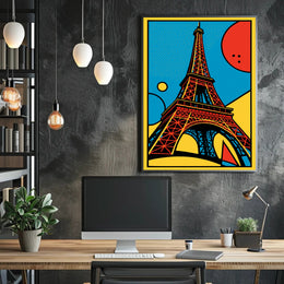Eiffel Tower Pop Art Poster PosterGoat