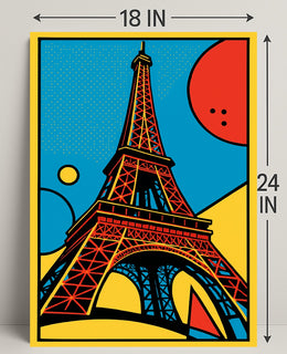 Eiffel Tower Pop Art Poster PosterGoat