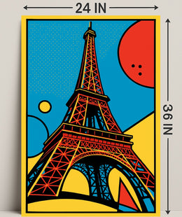 Eiffel Tower Pop Art Poster PosterGoat