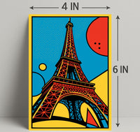 Eiffel Tower Pop Art Poster PosterGoat
