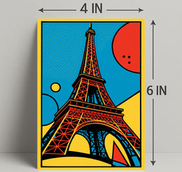 Eiffel Tower Pop Art Poster PosterGoat