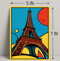 Eiffel Tower Pop Art Poster PosterGoat