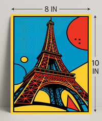 Eiffel Tower Pop Art Poster PosterGoat