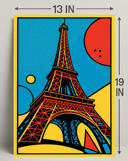 Eiffel Tower Pop Art Poster PosterGoat