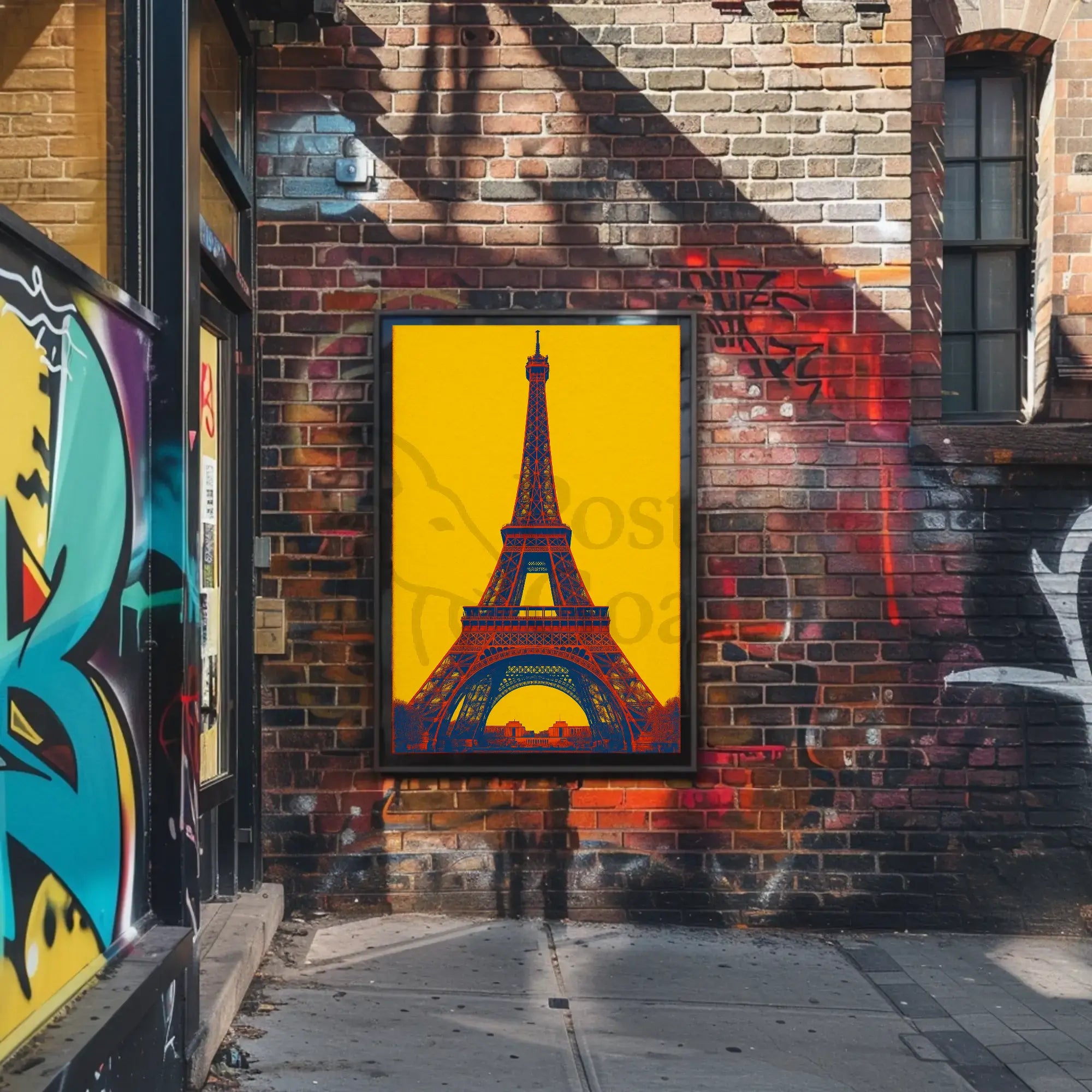 Eiffel Tower Pop Art Vibe Artistic Poster PosterGoat