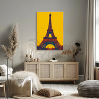 Eiffel Tower Pop Art Vibe Artistic Poster PosterGoat