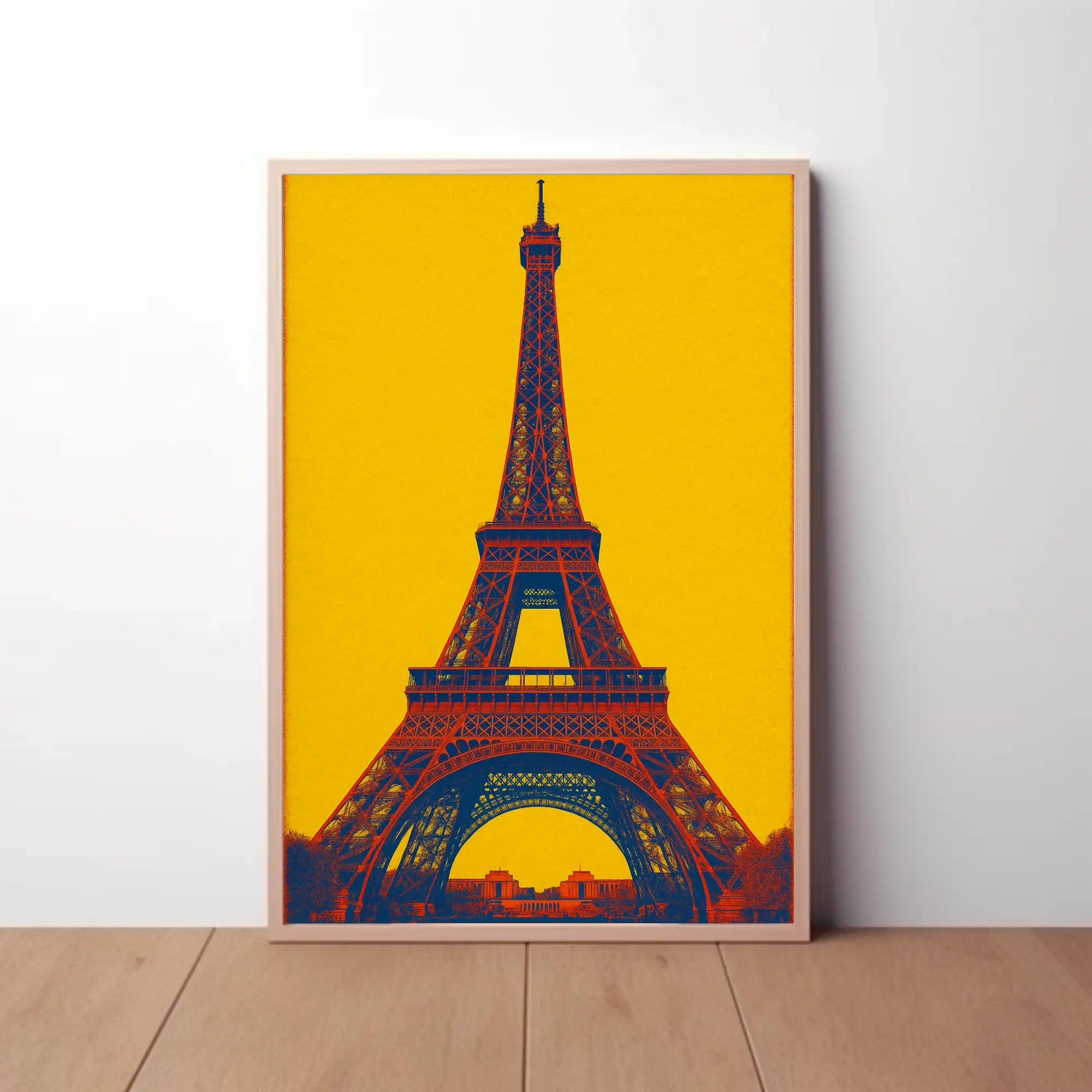 Eiffel Tower Pop Art Vibe Artistic Poster PosterGoat
