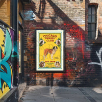 Eighth Annual Chicago Dog Show Vintage Animal Poster PosterGoat