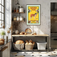 Eighth Annual Chicago Dog Show Vintage Animal Poster PosterGoat