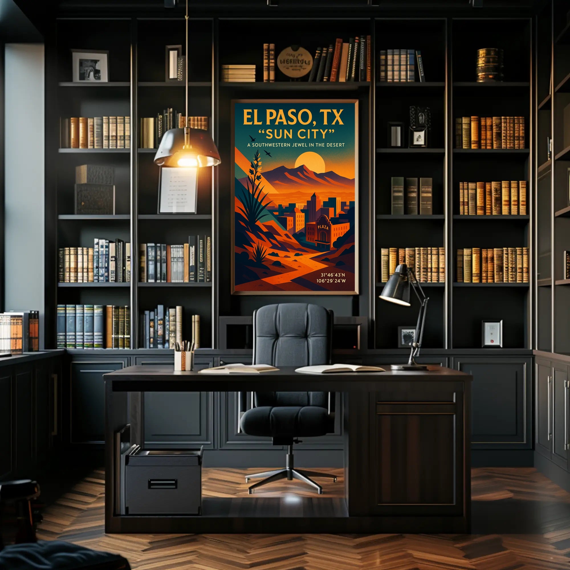 El Paso, Tx Sun City Poster PosterGoat