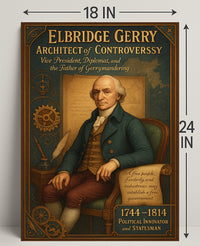Elbridge Gerry Architect of Controversy Poster PosterGoat