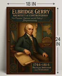 Elbridge Gerry Architect of Controversy Poster PosterGoat