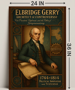 Elbridge Gerry Architect of Controversy Poster PosterGoat