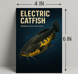 Electric Catfish Wall Art Vintage Print PosterGoat