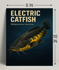 Electric Catfish Wall Art Vintage Print PosterGoat