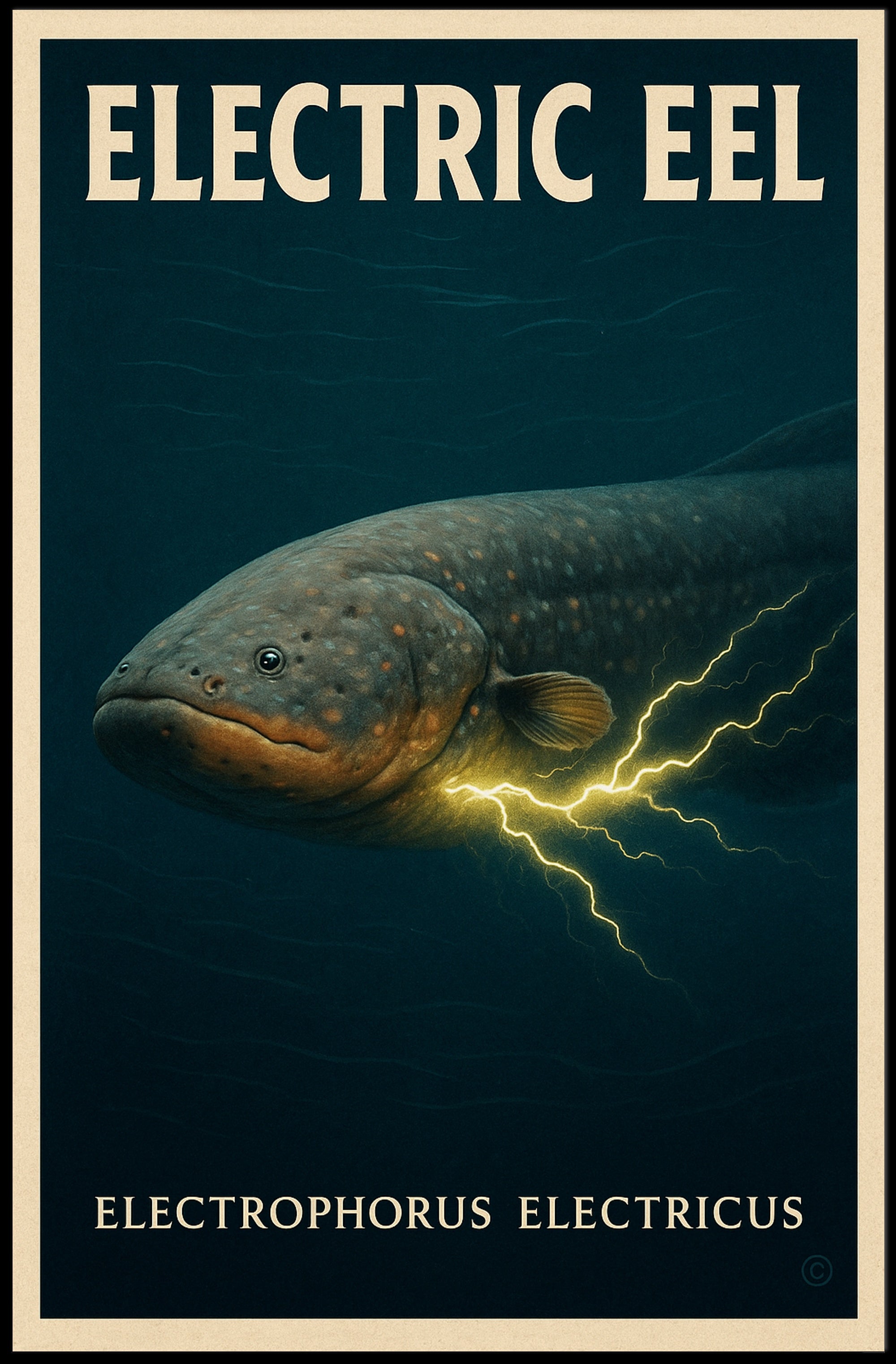 Electric Eel Wall Art Electrophorus Electricus PosterGoat