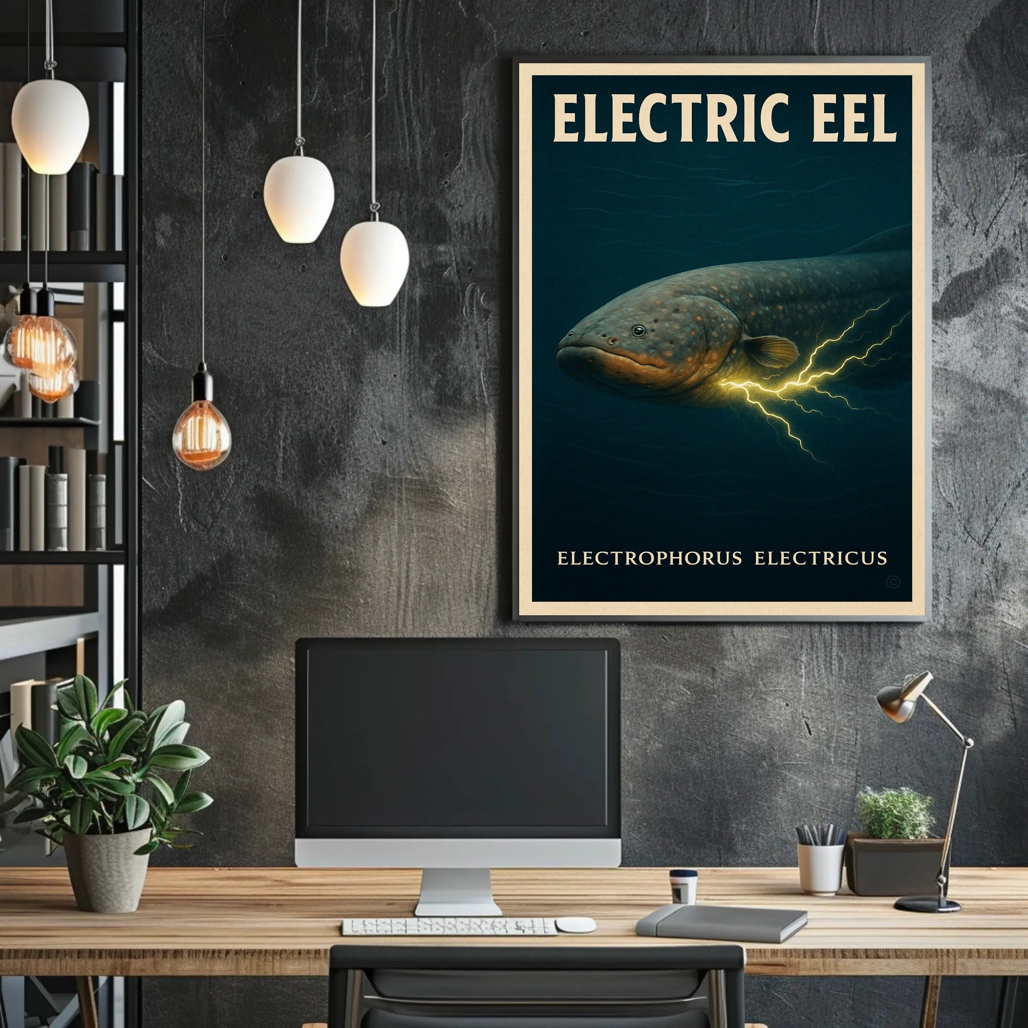 Electric Eel Wall Art Electrophorus Electricus PosterGoat