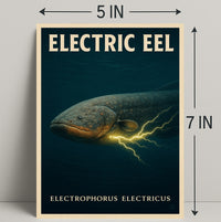 Electric Eel Wall Art Electrophorus Electricus PosterGoat
