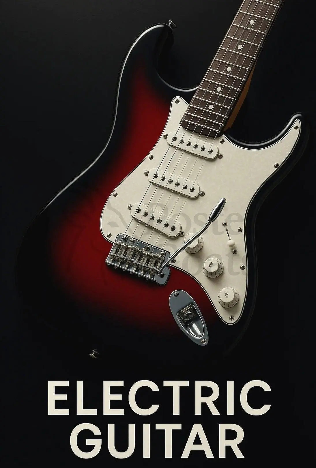 Electric Guitar Iconic Rock Music Poster PosterGoat