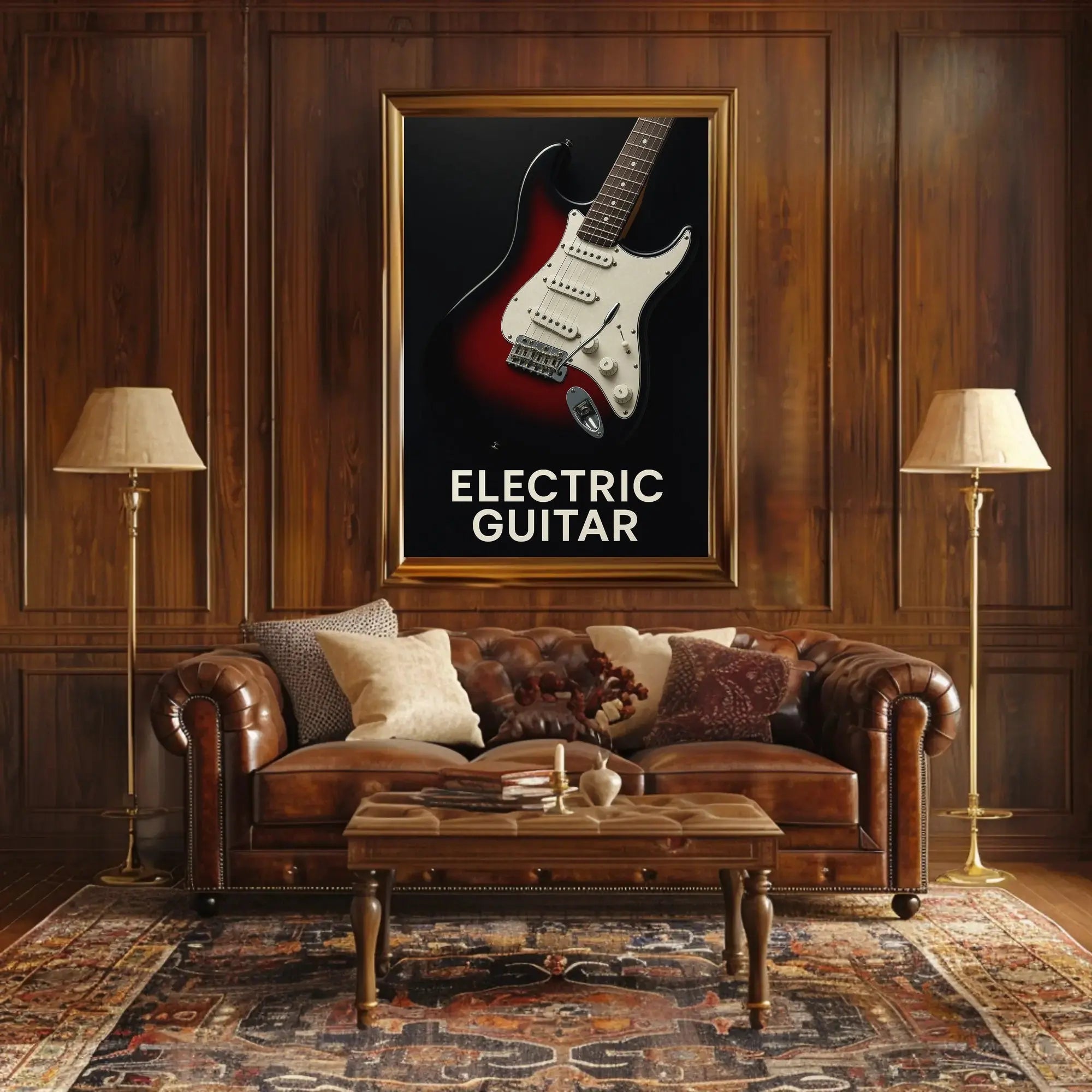 Electric Guitar Iconic Rock Music Poster PosterGoat