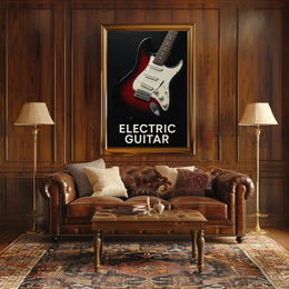 Electric Guitar Iconic Rock Music Poster PosterGoat