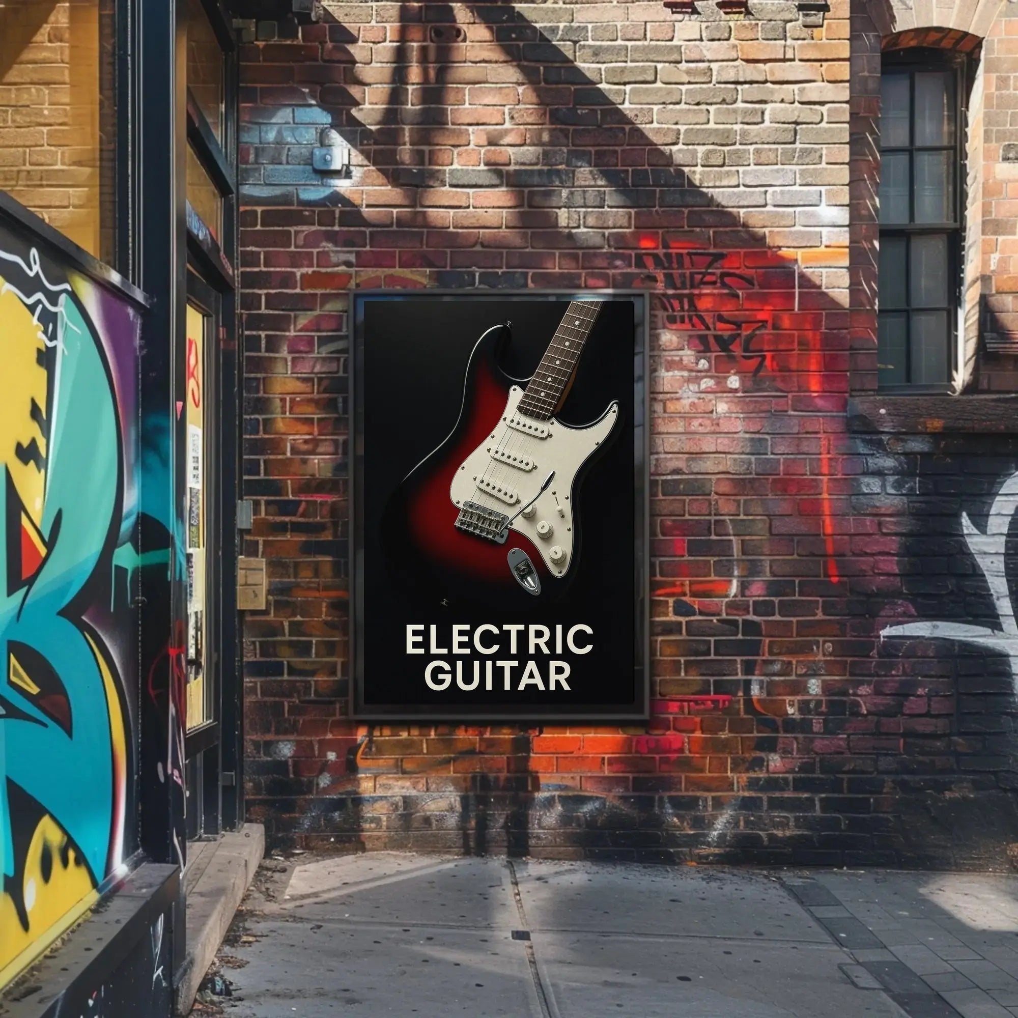 Electric Guitar Iconic Rock Music Poster PosterGoat