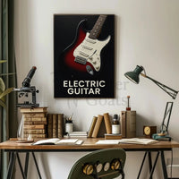 Electric Guitar Iconic Rock Music Poster PosterGoat