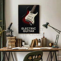Electric Guitar Iconic Rock Music Poster PosterGoat