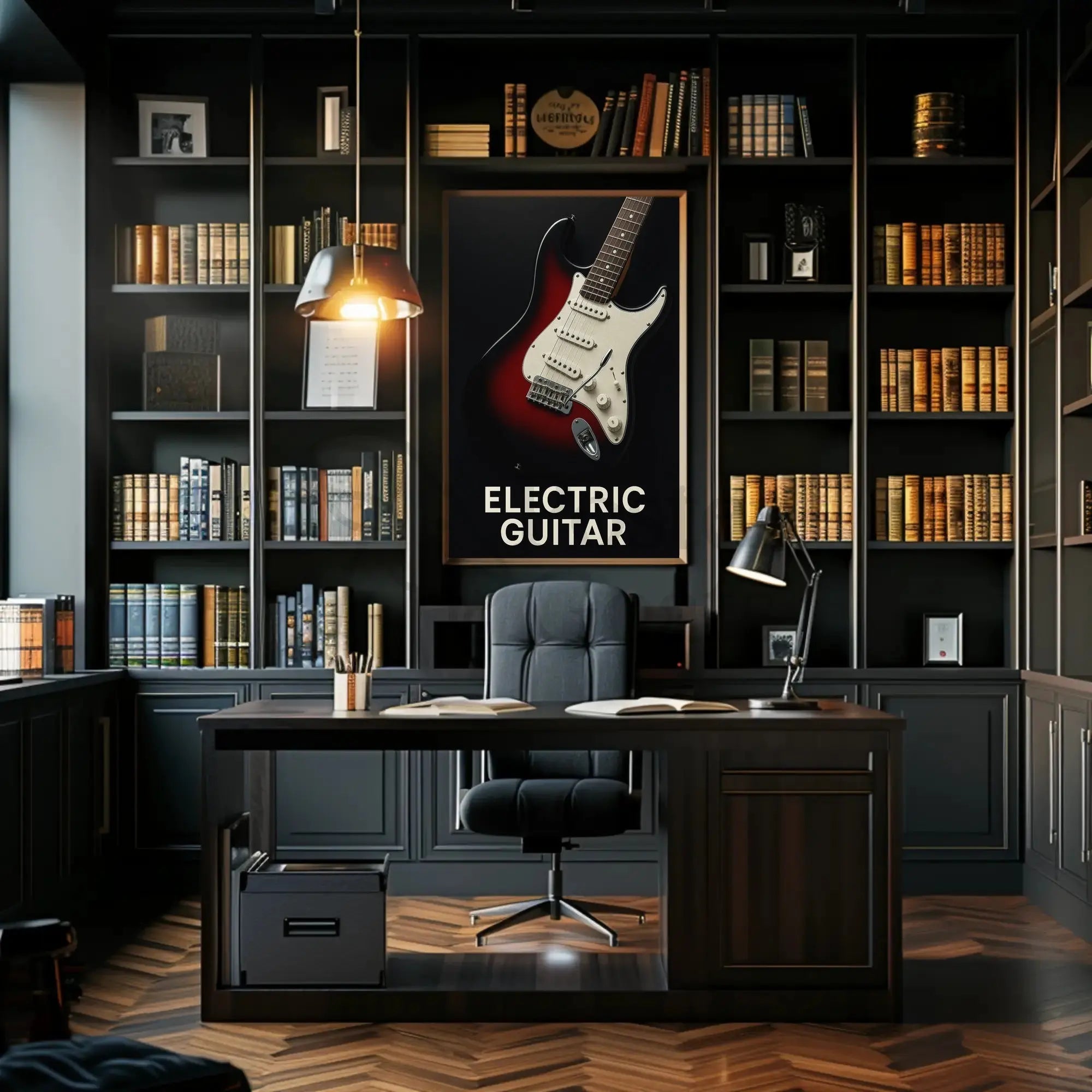 Electric Guitar Iconic Rock Music Poster PosterGoat