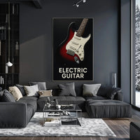 Electric Guitar Iconic Rock Music Poster PosterGoat