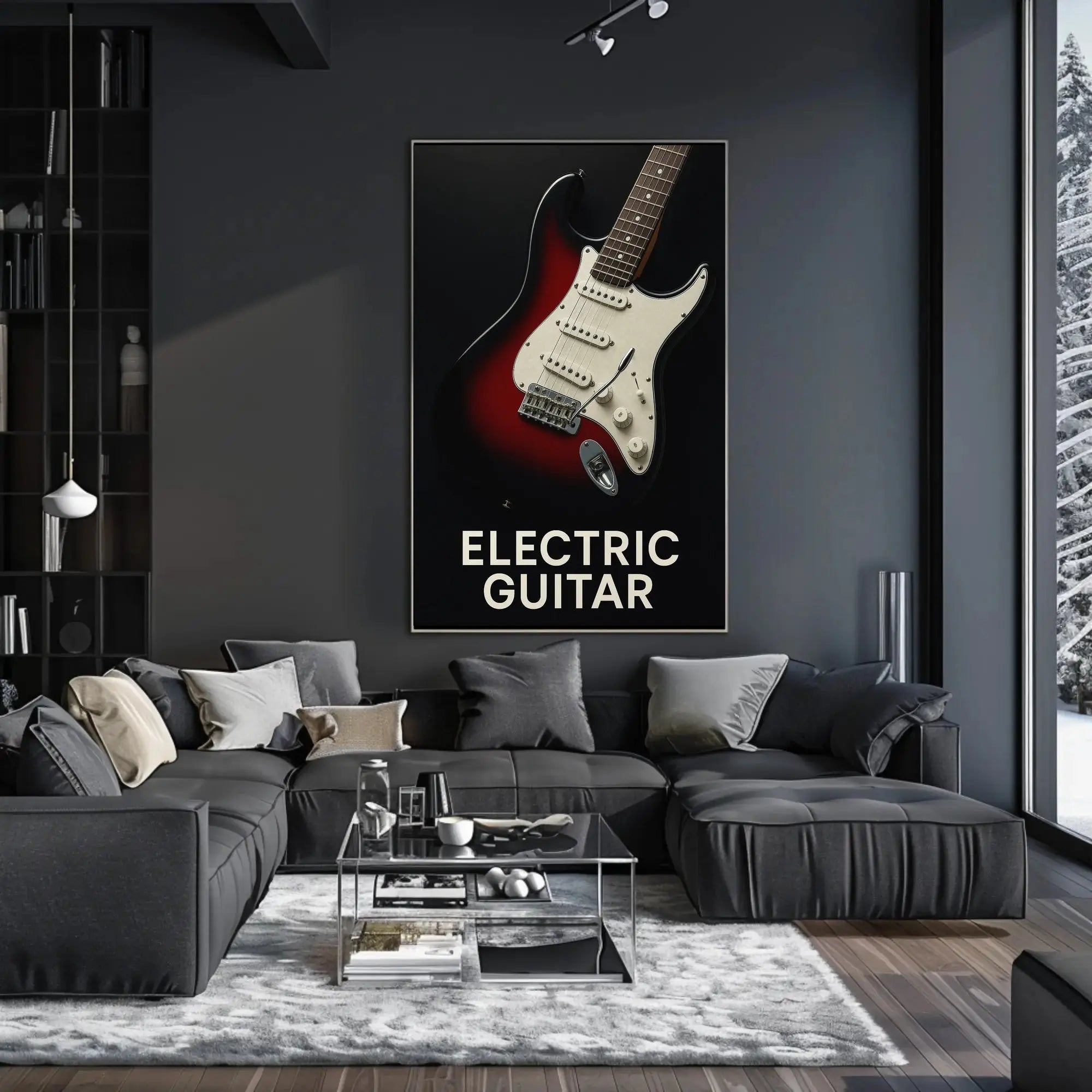Electric Guitar Iconic Rock Music Poster PosterGoat