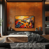 Electric Guitar Passion Abstract Artistic Poster PosterGoat