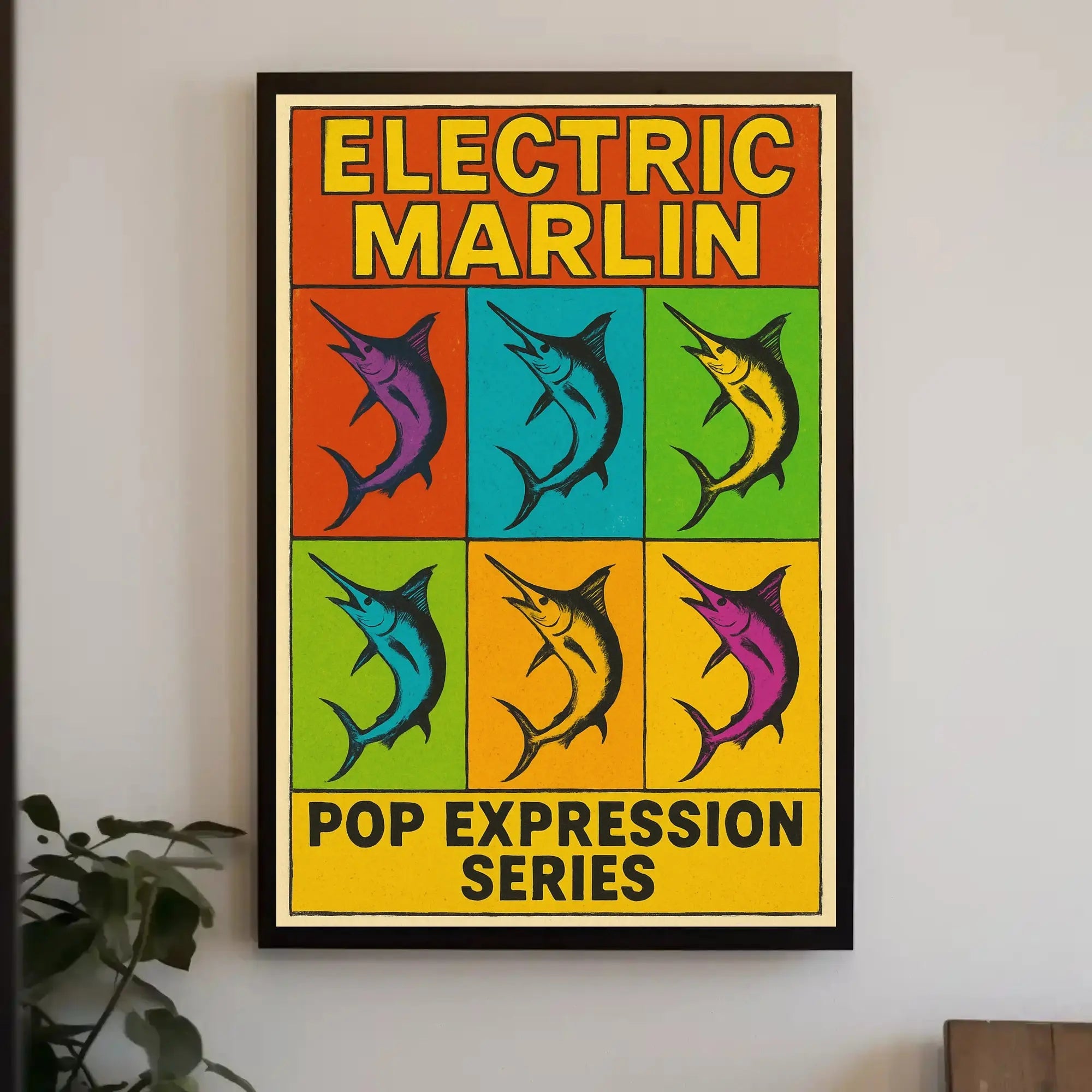 Electric Marlin Pop Expression Series Poster PosterGoat