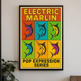 Electric Marlin Pop Expression Series Poster PosterGoat