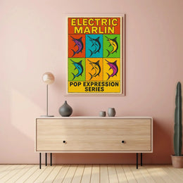 Electric Marlin Pop Expression Series Poster PosterGoat