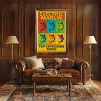 Electric Marlin Pop Expression Series Poster PosterGoat