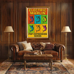 Electric Marlin Pop Expression Series Poster PosterGoat