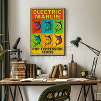 Electric Marlin Pop Expression Series Poster PosterGoat