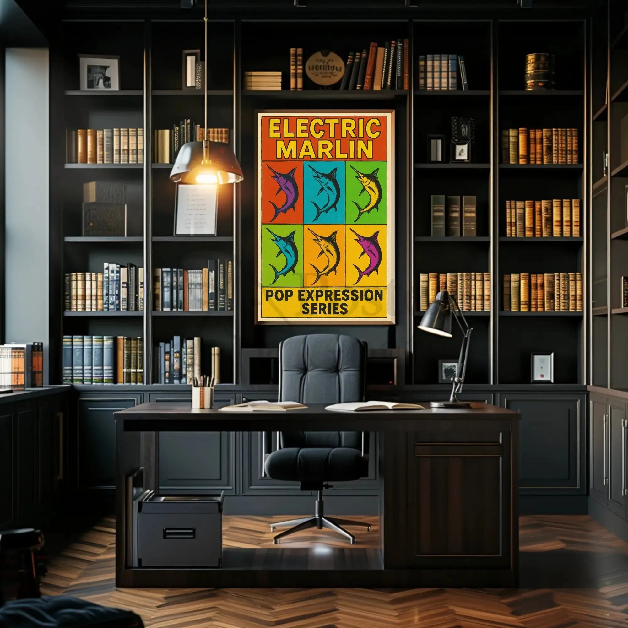 Electric Marlin Pop Expression Series Poster PosterGoat