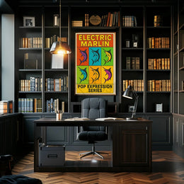 Electric Marlin Pop Expression Series Poster PosterGoat