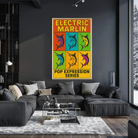 Electric Marlin Pop Expression Series Poster PosterGoat