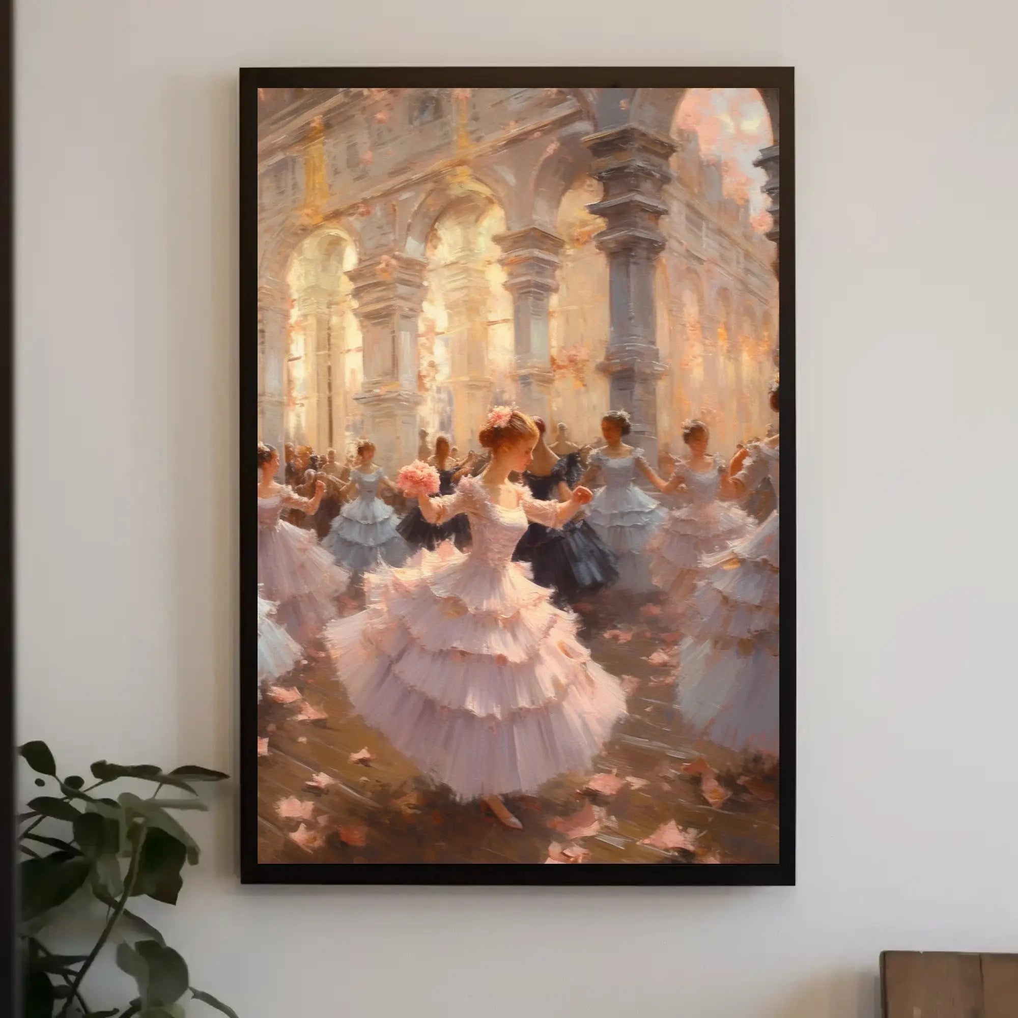 Elegant Ballroom Scene: Classical Era Cultural Heritage Poster PosterGoat