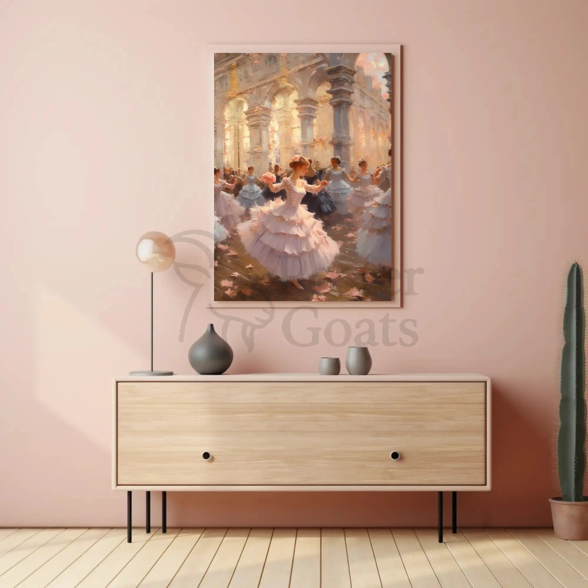 Elegant Ballroom Scene: Classical Era Cultural Heritage Poster PosterGoat